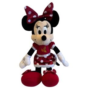 Disney Minnie Mouse Plush Toy - Red Polka Dot Dress. Excellent Condition.